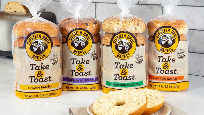 Einstein Bros. Launches New Retail Line Of New Take & Toast Bagels