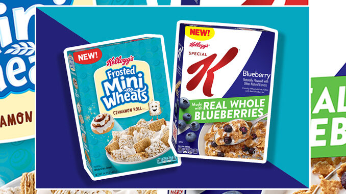 Kellogg's Introduces New Frosted Mini-Wheats Cinnamon Roll And New Special K Blueberry