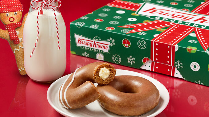 Krispy Kreme Welcomes Back Gingerbread Glazed Doughnuts Through December 24, 2020