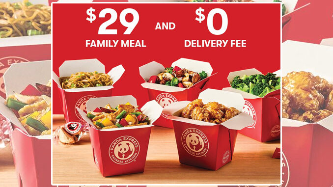 Panda Express Puts Together $29 Family Meal Deal With Free Delivery