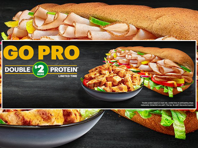Subway Offers Double The Protein (Meat) For $2 More Deal - Chew Boom