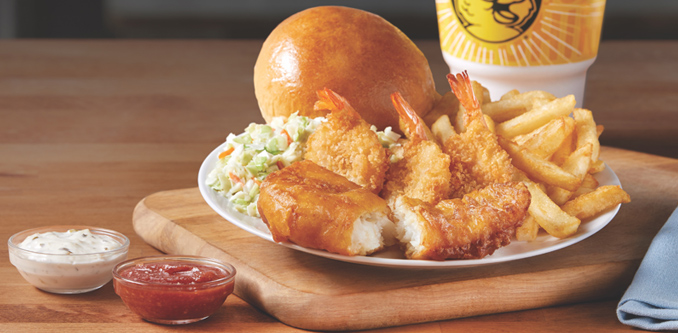 Crispy & Crunchy Cod & Shrimp Combo: