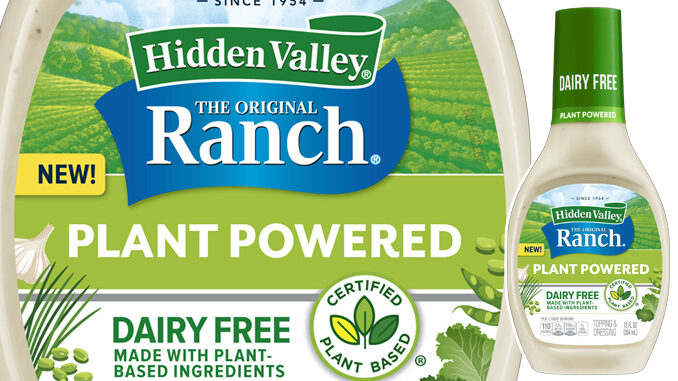 Hidden Valley Introduces New Dairy-Free Plant Powered Ranch