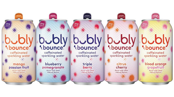 New Bubly Bounce Sparkling Water With A Kick Of Caffeine Available Now