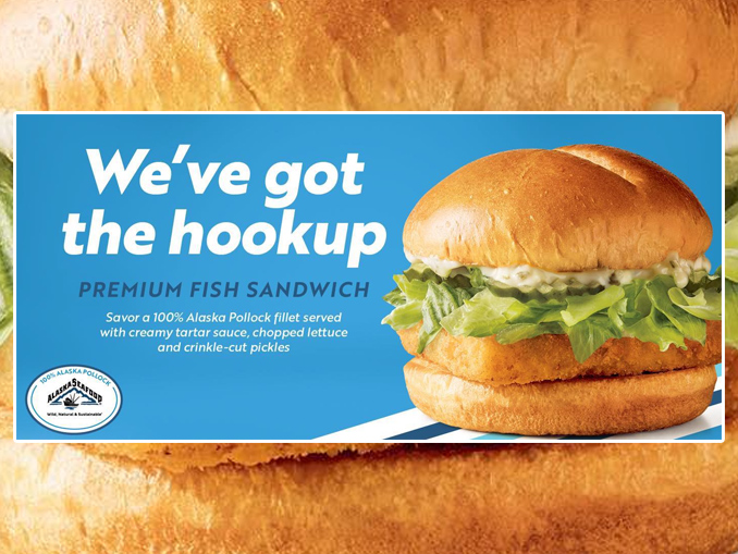 Sonic Back Premium Fish Sandwich For 2021 Seafood