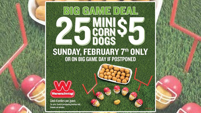 Wienerschnitzel Offers 25 Mini Corn Dogs For $5 On February 7, 2021