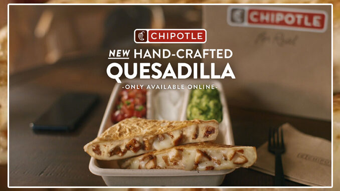 Chipotle Introduces New Hand-Crafted Quesadilla As Brand’s First Customizable Digital-Only Entree