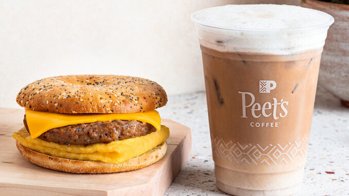 Peet's Coffee Debuts New Everything Plant-Based Sandwich And New Golden Spice Cold Brew Oat Latte