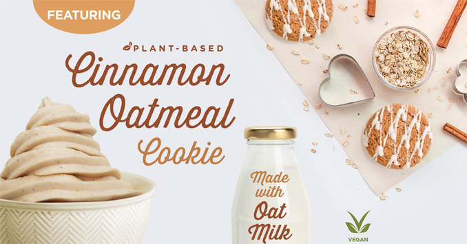  Plant-Based Cinnamon Oatmeal Cookie