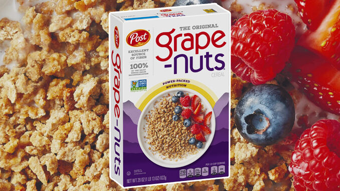 Post Announces Great Grape-Nuts Cereal Shortage Is Over