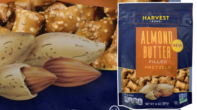 Pretzels, Inc. Launches New Harvest Road Almond Butter Filled Pretzels At Walmart