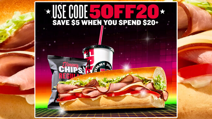 Jimmy John’s Offers $5 Off Orders Of $20 Or More Through June 13, 2021