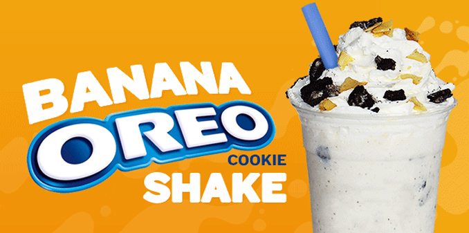 Banana Oreo Cookie Shake