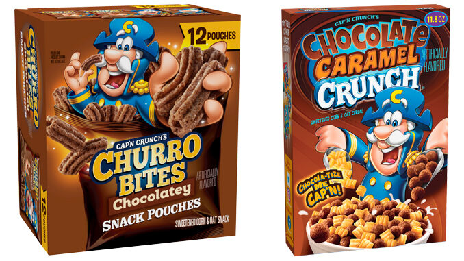 Cap’n Crunch Unveils New Chocolatey Churro Bites And Chocolate Caramel Crunch Cereal