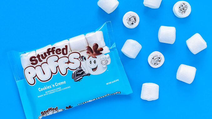 Stuffed Puffs Filled Marshmallows Launches New Cookies 'n Creme Flavor