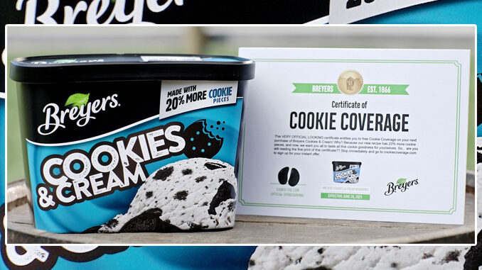 Breyers Launches Revamped Cookies & Cream Flavor With 20% More Cookie Pieces