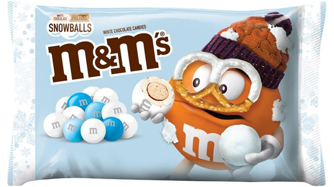Mars Wrigley Unveils New 2021 Festive Holiday Candy: M&M's White Chocolate Pretzel Snowballs and Dove Milk Chocolate Toffee Almond Crunch Promises