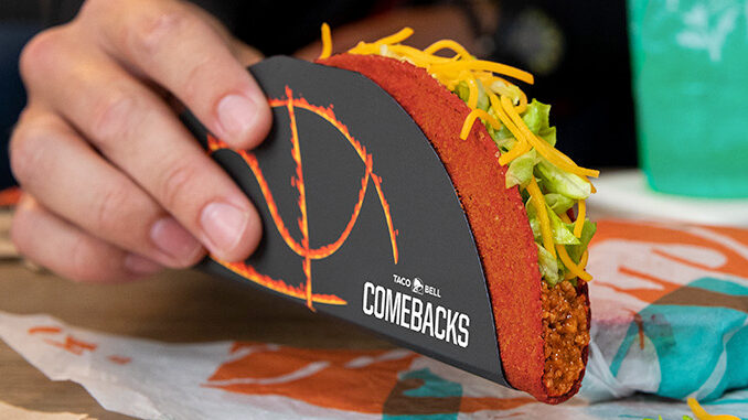 Taco Bell Is Bringing Back The Flamin’ Hot Doritos Locos Tacos As Part Of Revamped ‘Steal a Game, Steal a Taco’ Promotion In Partnership With The NBA