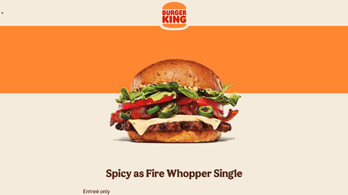 Did Burger King Accidentally Reveal New Spicy As Fire Whopper?