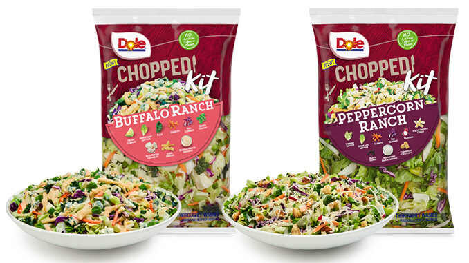 Dole Adds New Chopped Buffalo Ranch And Chopped Peppercorn Ranch Salad Kits