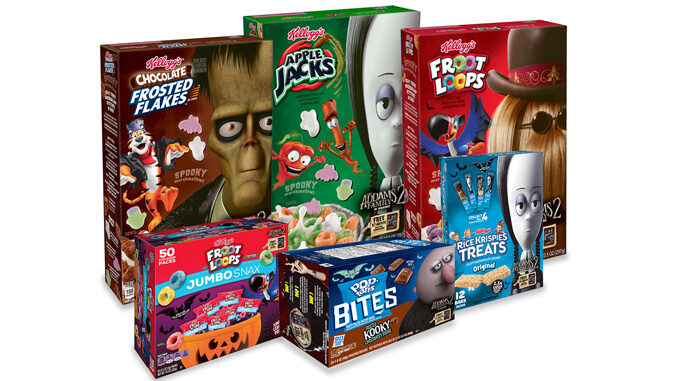New Limited-Edition Addams Family-Inspired Kellogg Cereals And Snacks Hitting Shelves This Month