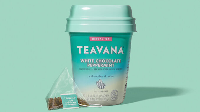 Teavana Adds New White Chocolate Peppermint Tea Sachets