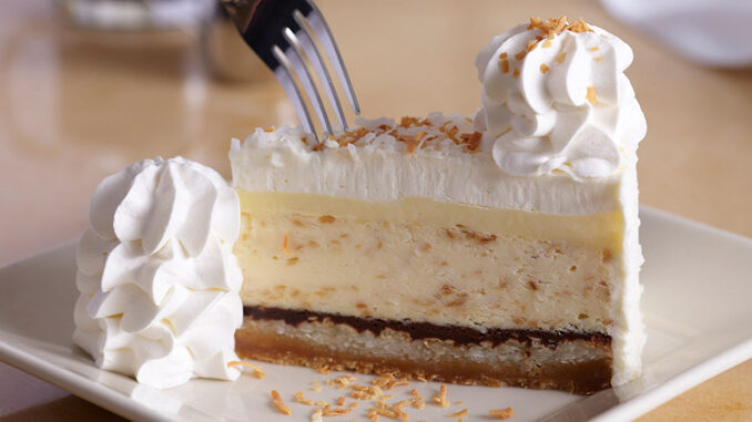 The Cheesecake Factory Unveils New Coconut Cream Pie Cheesecake