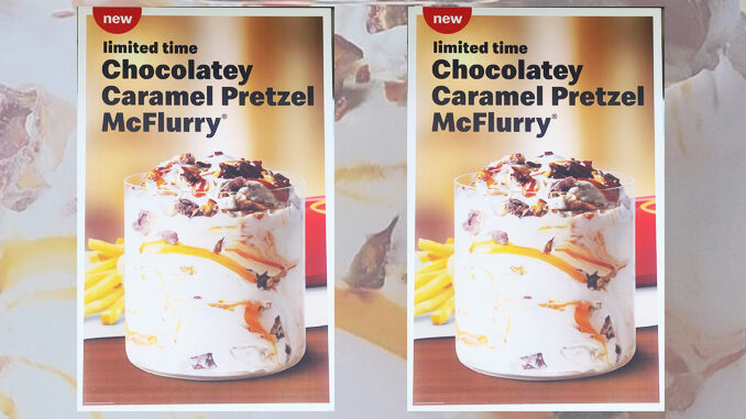 New Chocolatey Caramel Pretzel McFlurry Spotted At McDonald’s