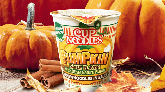 Nissin Foods Unveils New Cup Noodles Pumpkin Spice Flavor
