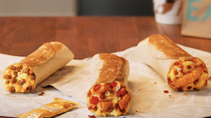 Taco Bell Welcomes Back Toasted Breakfast Burritos As Part Of Revived Breakfast Menu