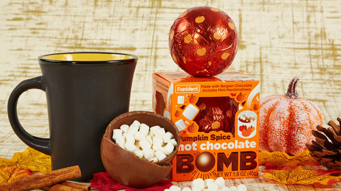 Frankford Candy Introduces New Pumpkin Spice Hot Chocolate Bomb