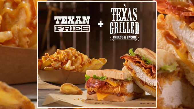 KFC Introduces New Texas Grilled Cheese & Bacon Sandwich And Texan Fries In France