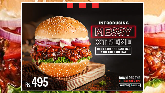KFC Launches New Messy Xtreme Featuring 2 Bun Crowns In Pakistan