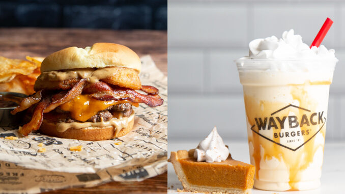 Wayback Burgers Introduces New Bourbon Bacon Burger And Pumpkin Caramel Shake