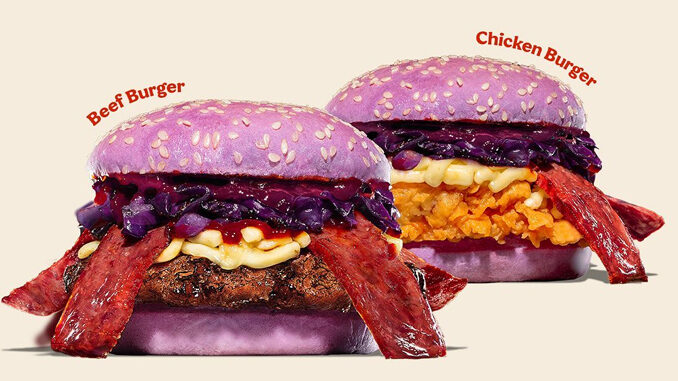 Burger King Launches New Purple Seoul Menu In Indonesia