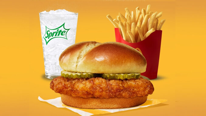 McDonald’s Offers Free Fries And Drink With Any Crispy Chicken Sandwich Purchase In The App