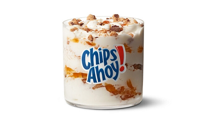 The Chips Ahoy! McFlurry is back at McDonald’s for a limited time.