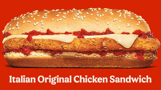 Burger King Brings Back Italian Original Chicken Sandwich