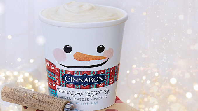 Cinnabon Welcomes Back Frosting Pints For 2021 Holiday Season