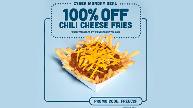 Free Chili Cheese Fries At Wienerschnitzel With Any Online Purchase On November 29, 2021
