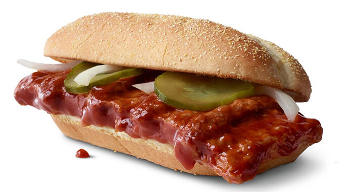 The McRib Is Officially Back At McDonald’s For A limited Time