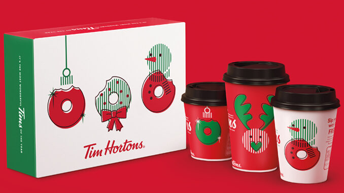 Tim Hortons Launches 2021 Holiday Menu And Festive Packaging