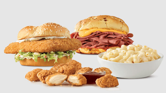 Arby’s Brings Back Crispy Fish Sandwich And White Cheddar Mac ‘N Cheese As Part Of 2 For $6 Everyday Value Menu