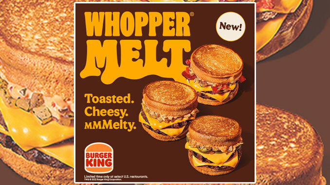 Burger King Is Testing New Whopper Melt Sandwiches At Select Locations In Ohio