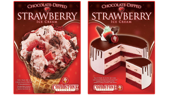 Cold Stone Creamery Introduces New Chocolate-Dipped Strawberry Ice Cream