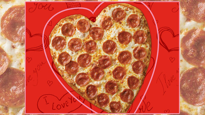 Heart-Shaped Pizza Returns To Papa John’s On February 7, 2022