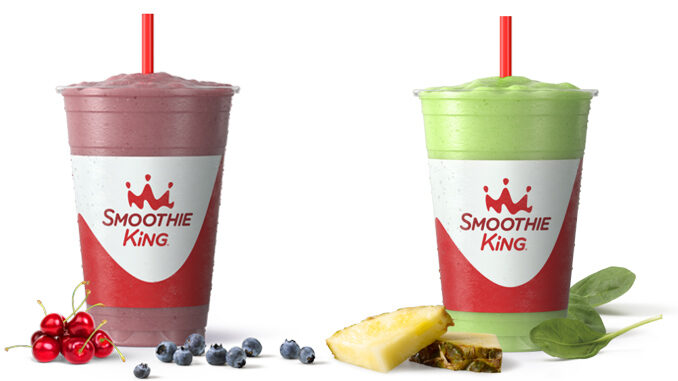 Smoothie King Adds New Blueberry Tart Cherry And Pineapple Spinach Activator Recovery Smoothies