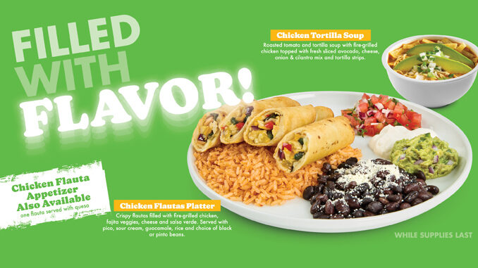 Baja Fresh Introduces New Chicken Flautas Platter And Appetizer