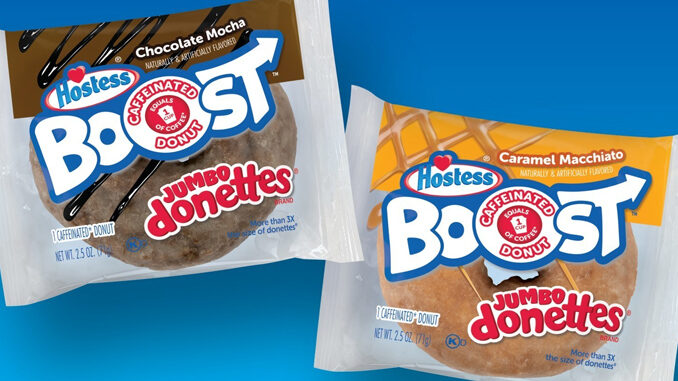 New Caffeinated Hostess Boost Jumbo Donettes Arrive At Convenience Stores Nationwide