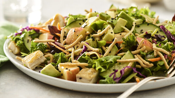 Noodles & Company Adds New Asian Apple Citrus Salad With Chicken And New Mexican Street Corn Salad with Chicken